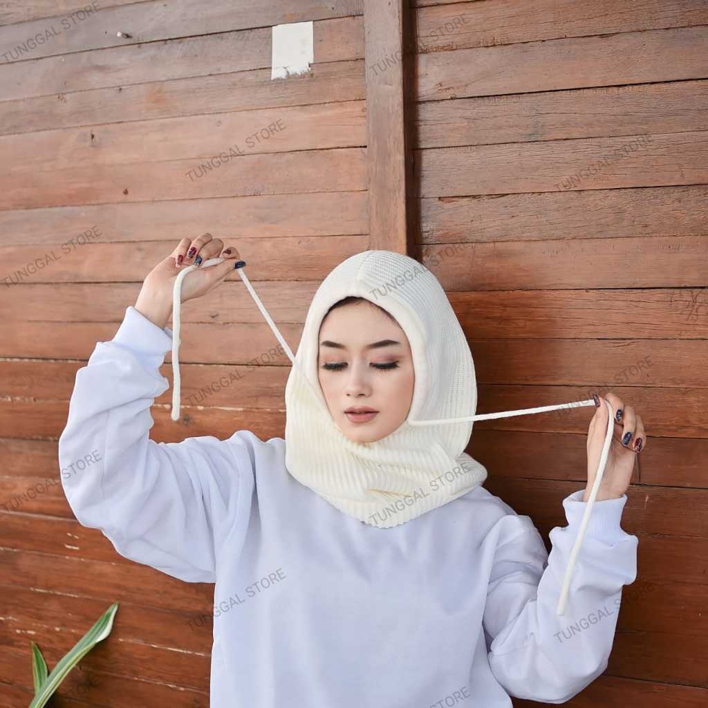 Jual BALACLAVA Rajut / Hijab Rajut Tebal BY TASYA COLLECTION | Shopee ...