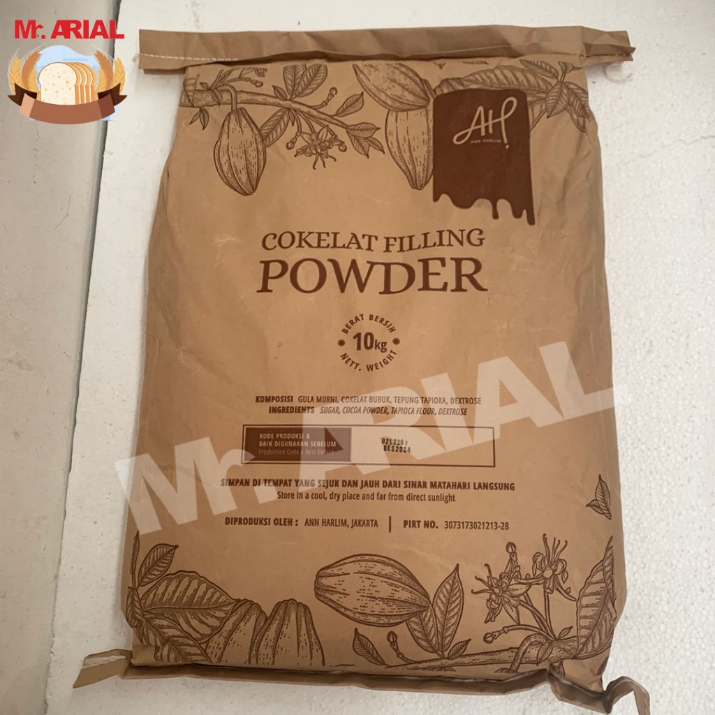 Jual AH Choco Filling Powder 10 kg/Bubuk Isian Coklat/Bread Filling ...