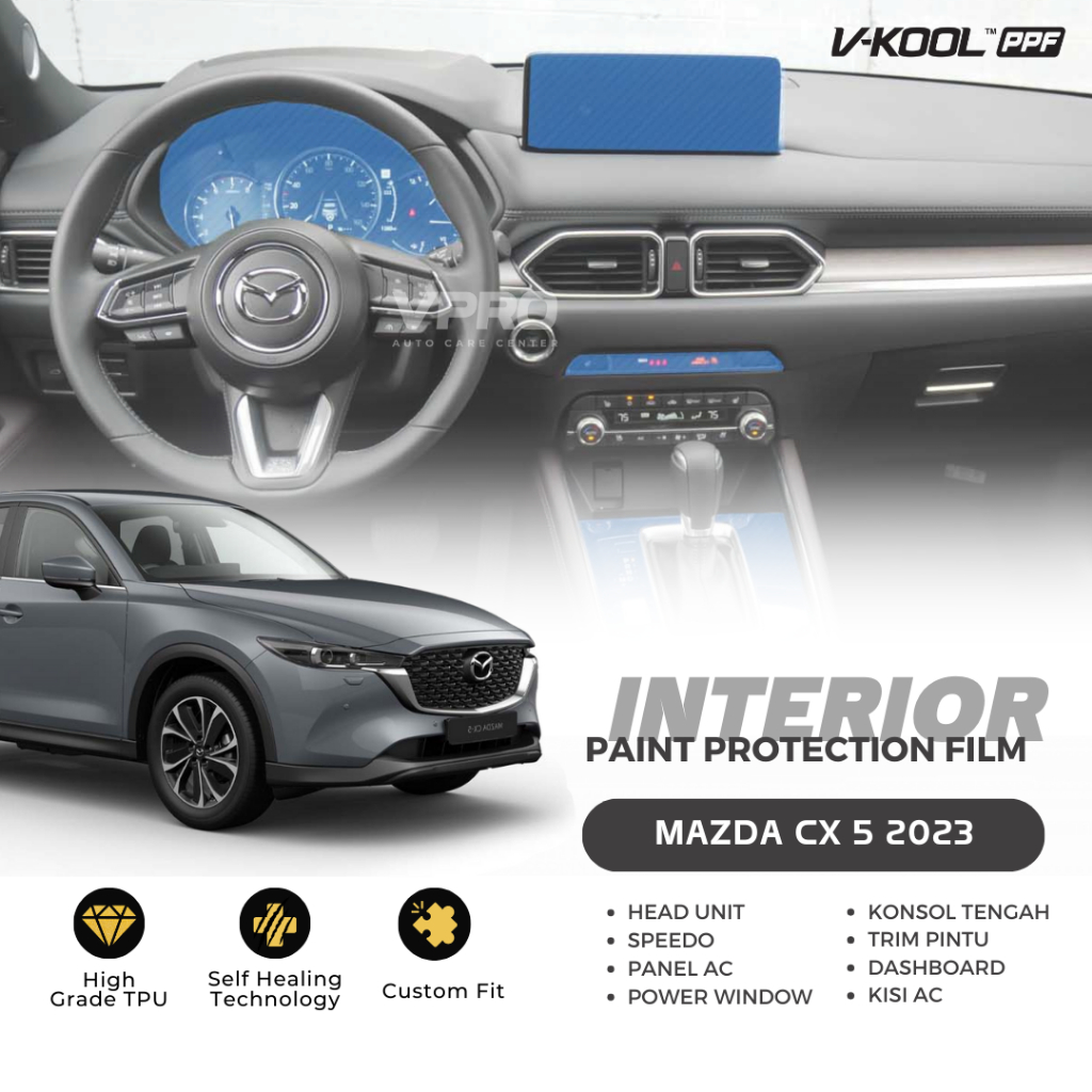 Jual VKOOL PPF Interior Protector Mazda CX 5 2023 / CX5 - Panel ...