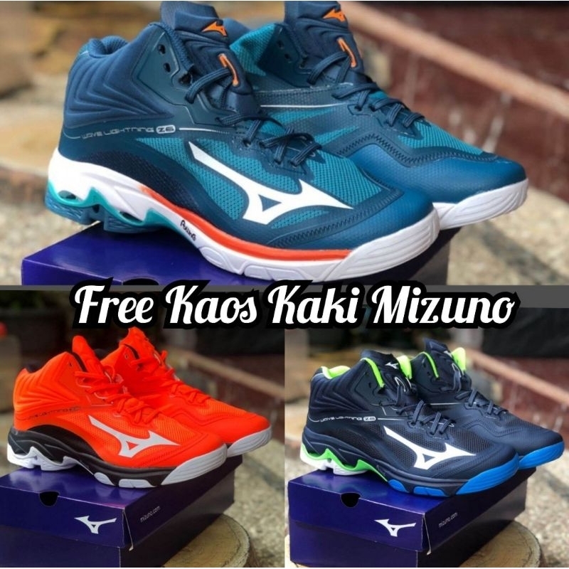 SEPATU VOLLY MIZUNO WAVE LIGHTNING Z6 MID PREMIUM IMPOR SEPATU MIZUNO WAVE  PROPHECY MIZUNO WAVE DIMENSION SUPER PREMIUM IMPOR