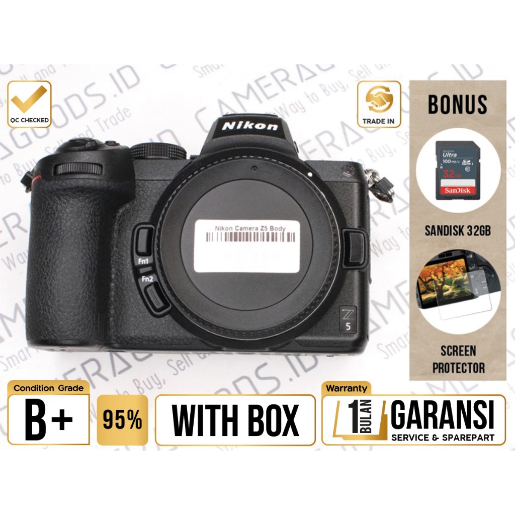 Jual Nikon Camera Z5 Mirrorless Full Frame Body Only Grade B+