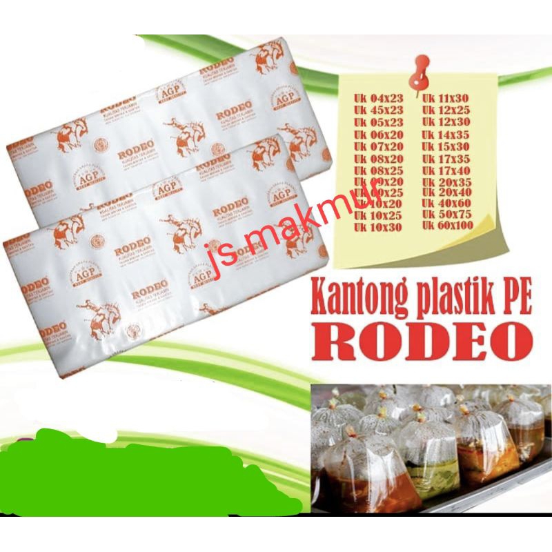 Jual PLASTIK RODEO PLASTIK BENING PLASTIK GULA 1 BUNGKUS 5 PACK ...