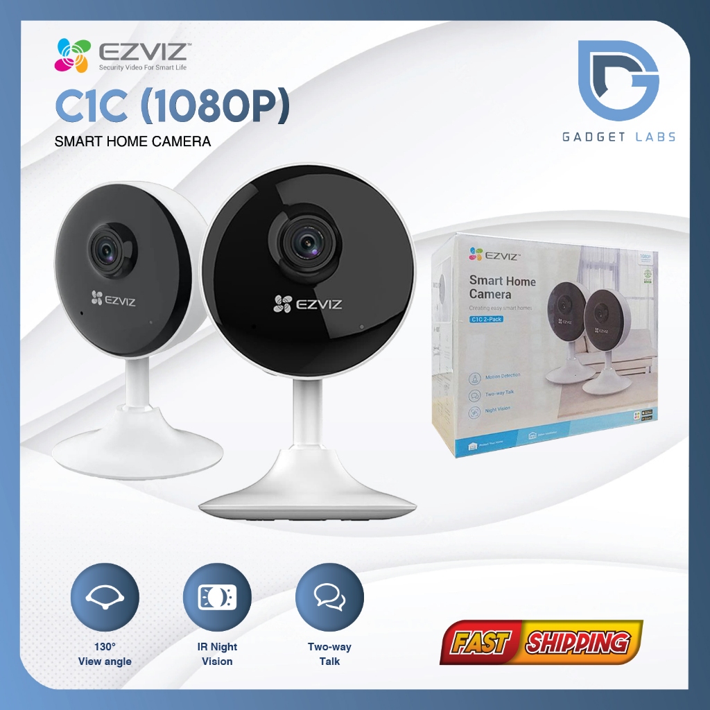 Jual EZVIZ C1C / C1C-B 1080p 2 Pack Indoor Wifi Camera CCTV Night ...