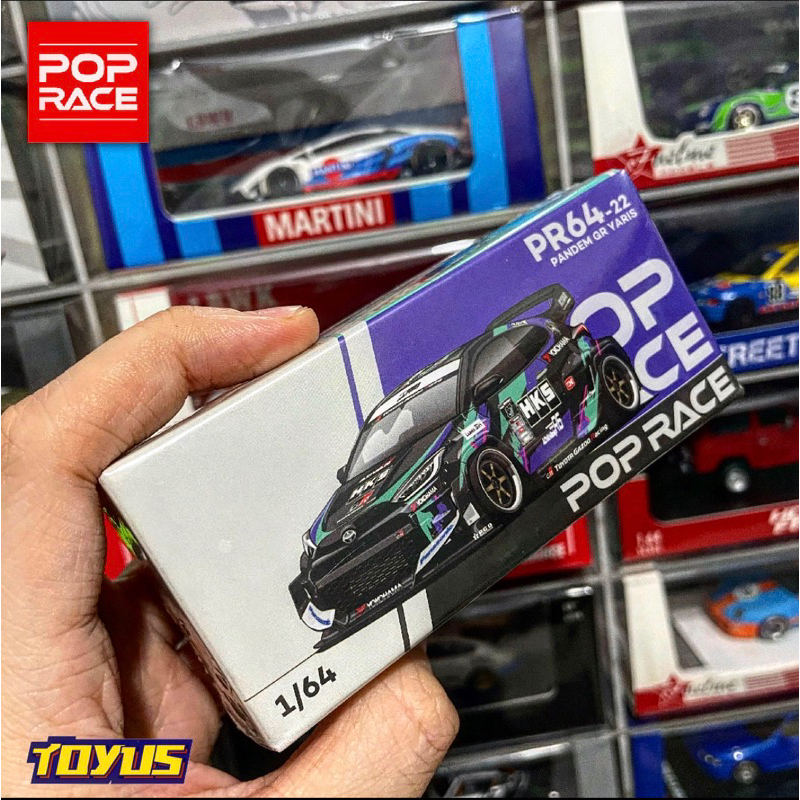 Pop Race 1/64 Pandem GR Yaris Philippine Manila Exclusive (In-Hand) New PR64-247