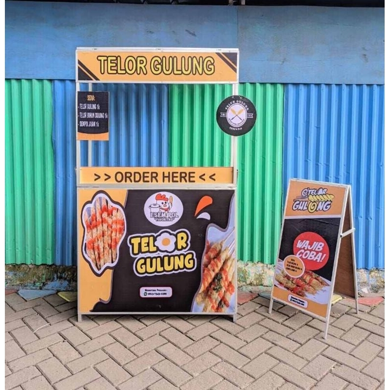 Jual Booth Portable Booth Portable Kayu Gerobak Kayu Gerobak Murah Gerobak Promo Kayu