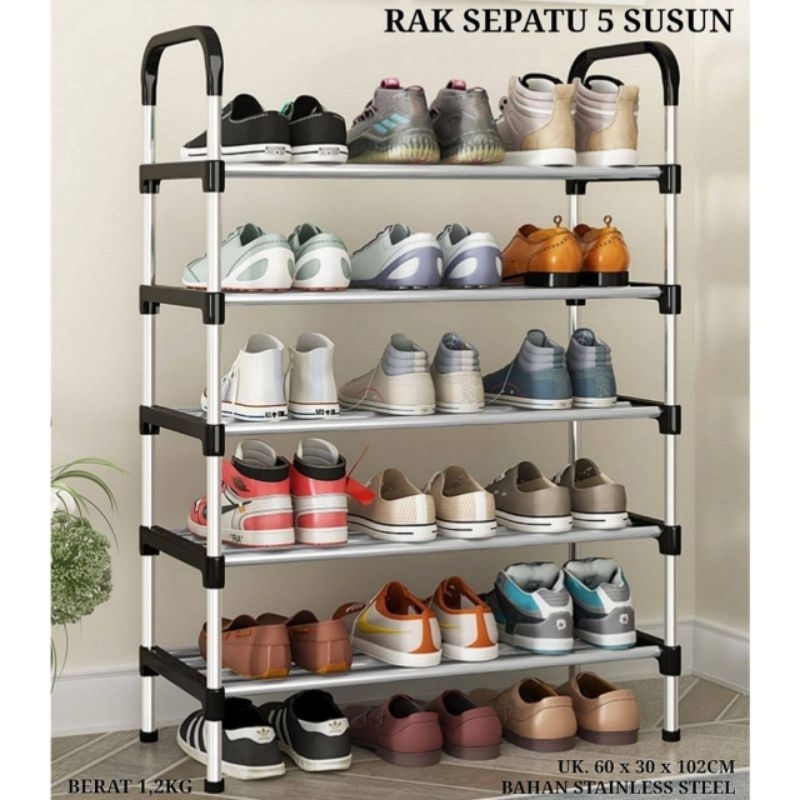 Jual RAK SEPATU 5 SUSUN | Shopee Indonesia