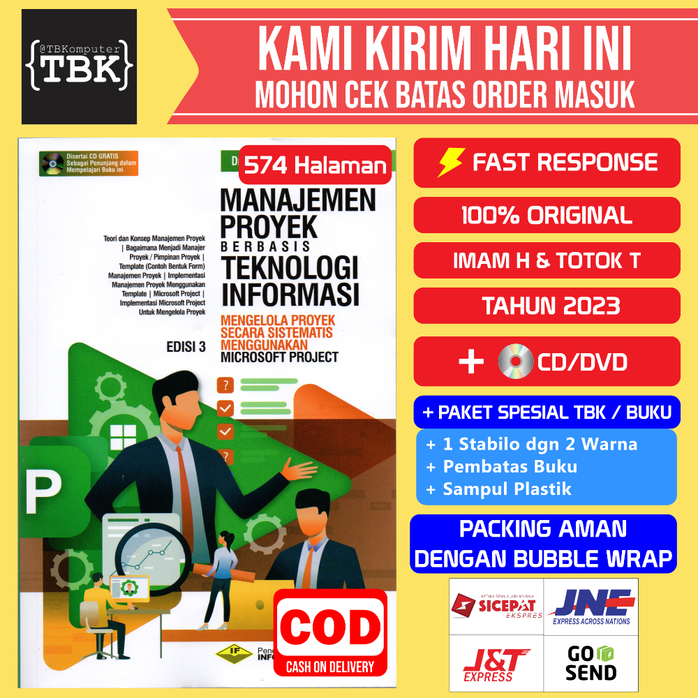 Jual BUKU MANAJEMEN PROYEK BERBASIS TEKNOLOGI INFORMASI | Shopee Indonesia