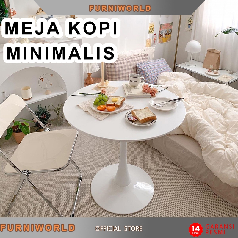 Jual Meja Makan 2 Bentuk Gaya Scandinavia dengan Finishing PVC Living