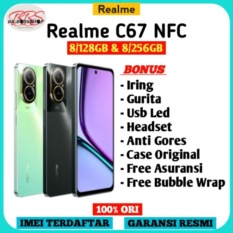Jual Realme C67 8/128 GB + 8/256 GB NFC Garansi Resmi | Shopee
