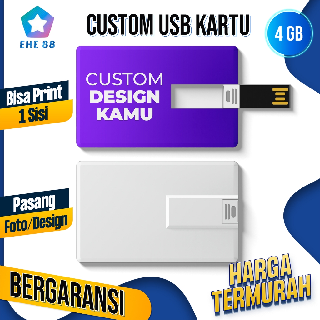 Jual Flashdisk Kartu 4 GB Custom - Flashdisk ID Card - USB Custom 1 ...