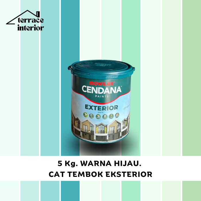 Jual Cat Tembok Mowilex Cendana Exterior Warna Hijau 5 Kg Shopee Indonesia 7118