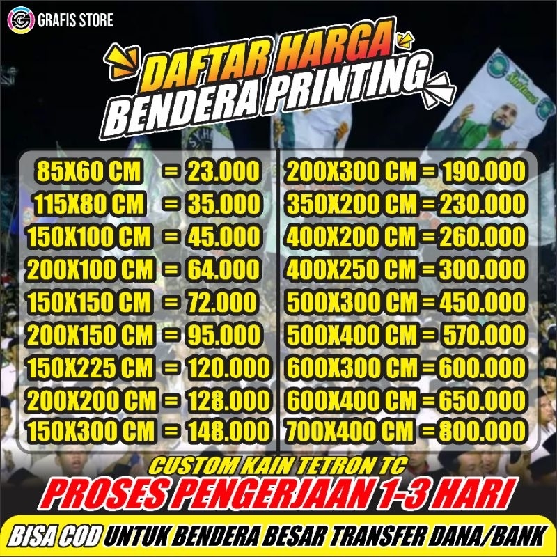 Jual Jual Bendera Printing Spanduk Kain Mini Flag Bendera Kain Custom