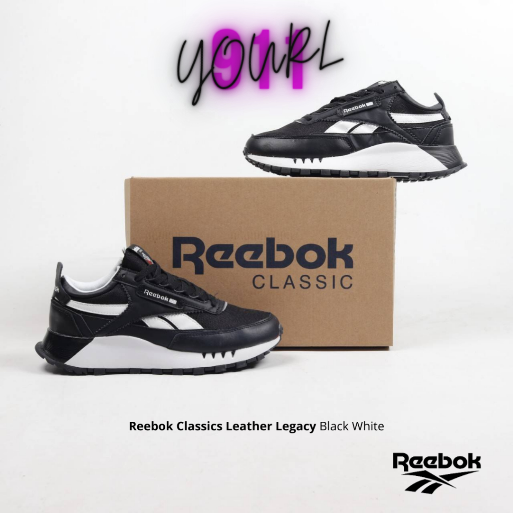 Jual Sepatu Reebok Classics Leather Legacy Black White | Shopee Indonesia