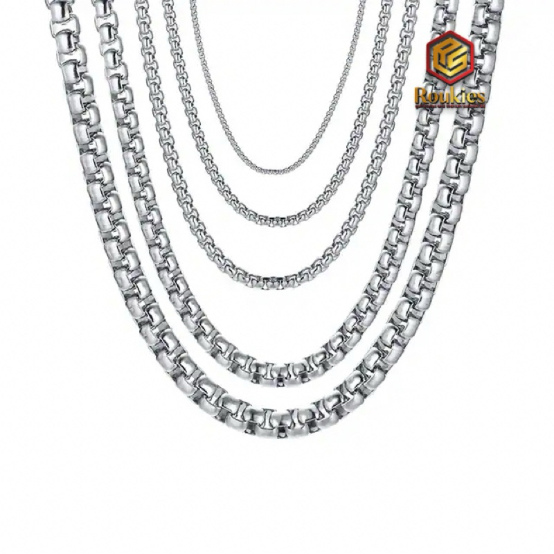Jual KALUNG TITANIUM RANTAI ROLLO PUTIH | Shopee Indonesia