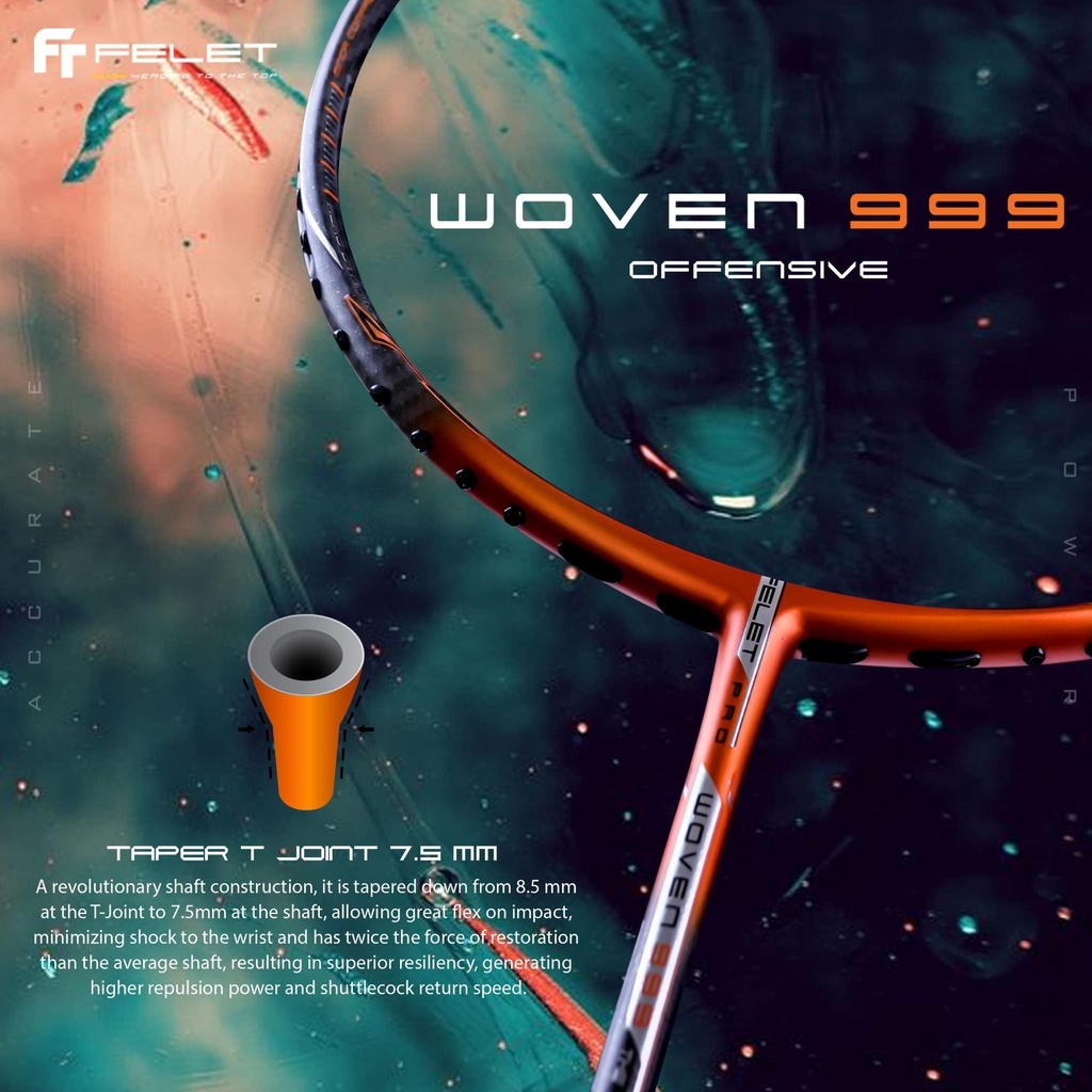 Jual FELET WOVEN 999 - HIGH END FELET PROFESIONAL BADMINTON RACKET UP ...