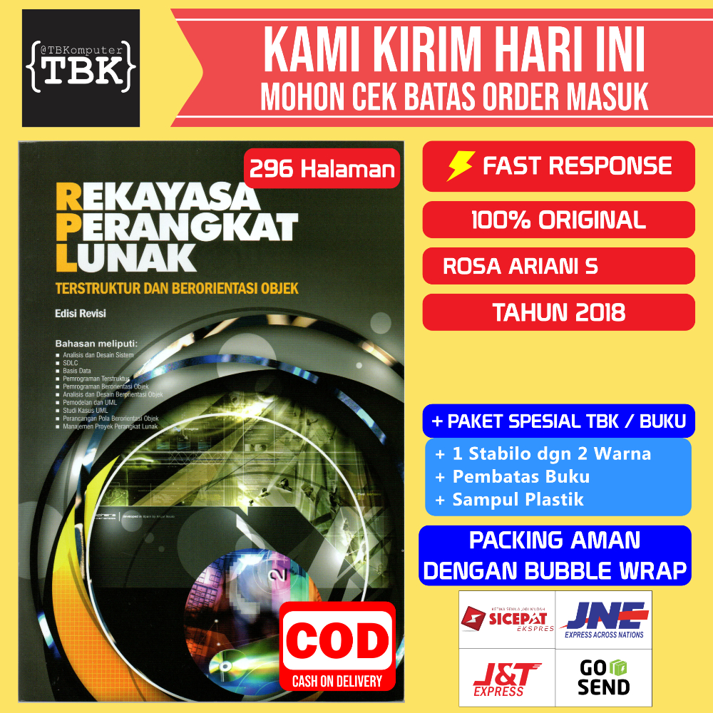 Jual BUKU REKAYASA PERANGKAT LUNAK TERSTRUKTUR DAN BERORIENTASI OBJEK ...