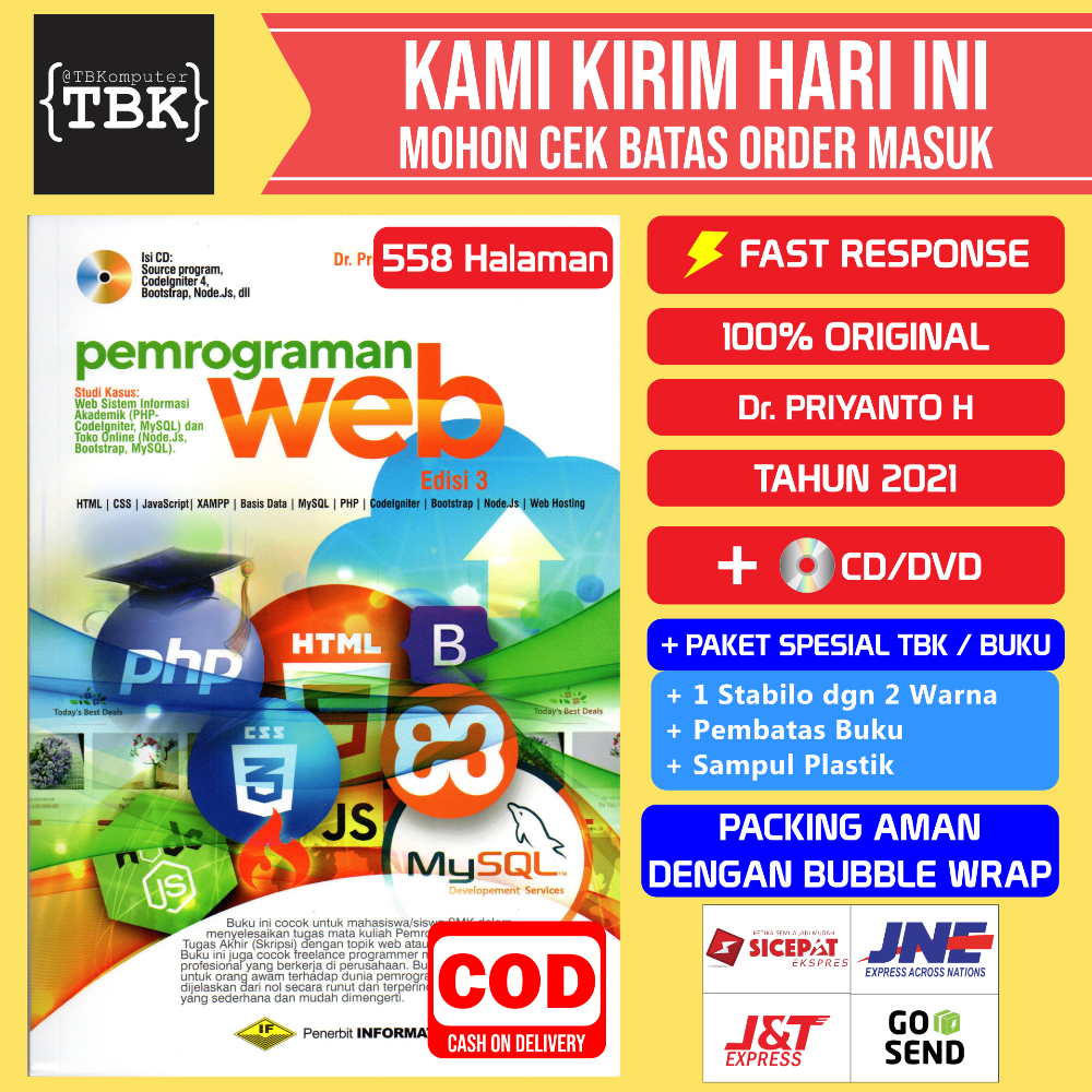 Jual Buku Pemrograman Web Rev Priyanto Hidayatullah Shopee Indonesia