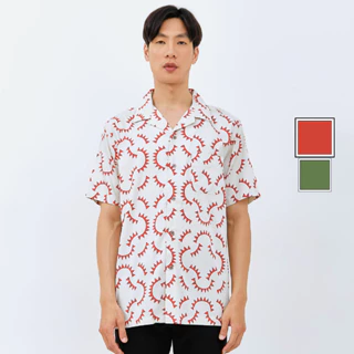 M231 Kemeja Pria Printing Hawaii Pendek 0089