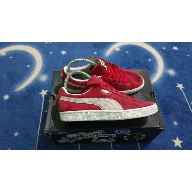 Puma hot sale suede merah