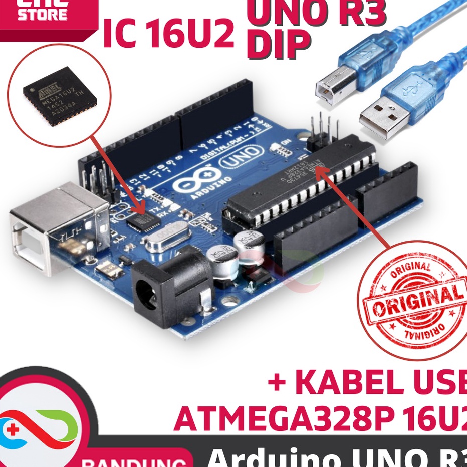 Jual Gaya Tanpa Mahal Uno R Dip Atmega P Atmega U Compatible Board Plus Kabel Shopee