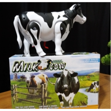 Jual Mainan Sapi Milk Cow/mata bersinar dan bersuara | Shopee Indonesia