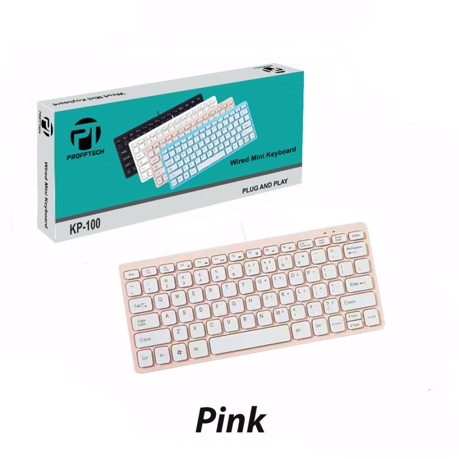 Jual Keyboard Mini Kabel USB Original ProffTech WARNA | Shopee Indonesia