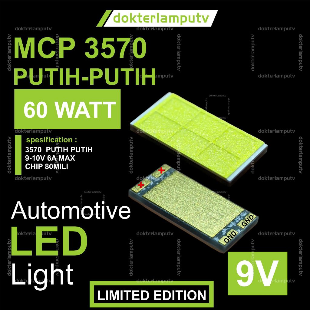 Jual MCP CSP 3570 60W 60 WATT 9 - 10V PUTIH 9CORE UNTUK BILED PROYEKTOR ...