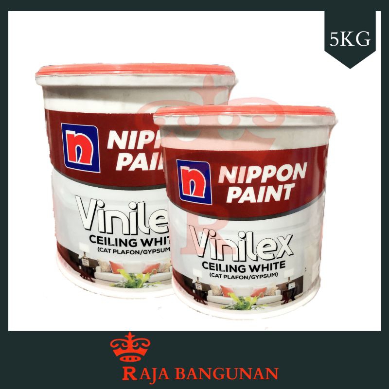 Jual Nippon Paint Vinilex Ceiling White Cat Plafon Gypsum Galon White Kg Shopee Indonesia