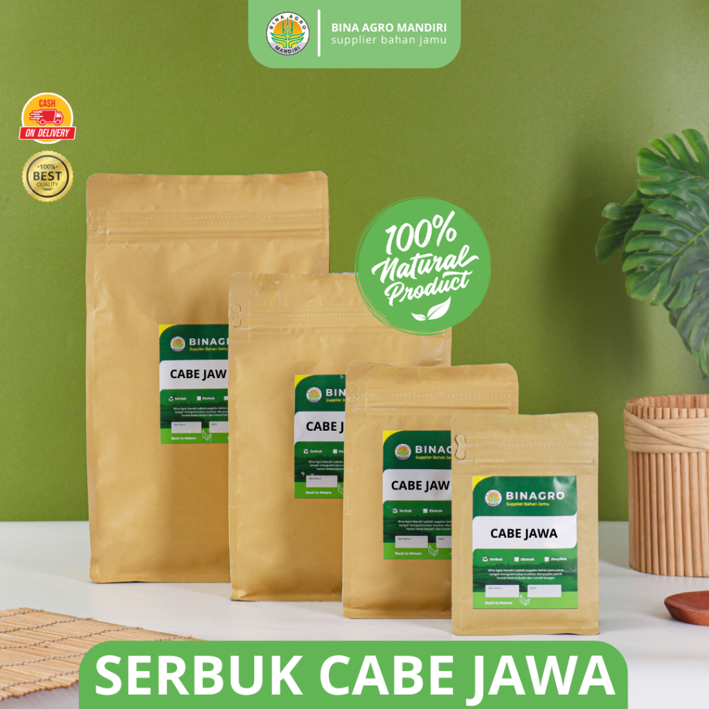 Jual Cabe Jawa Serbuk Bubuk Jamu Cabe Jawa Murni Tanpa Campuran 500