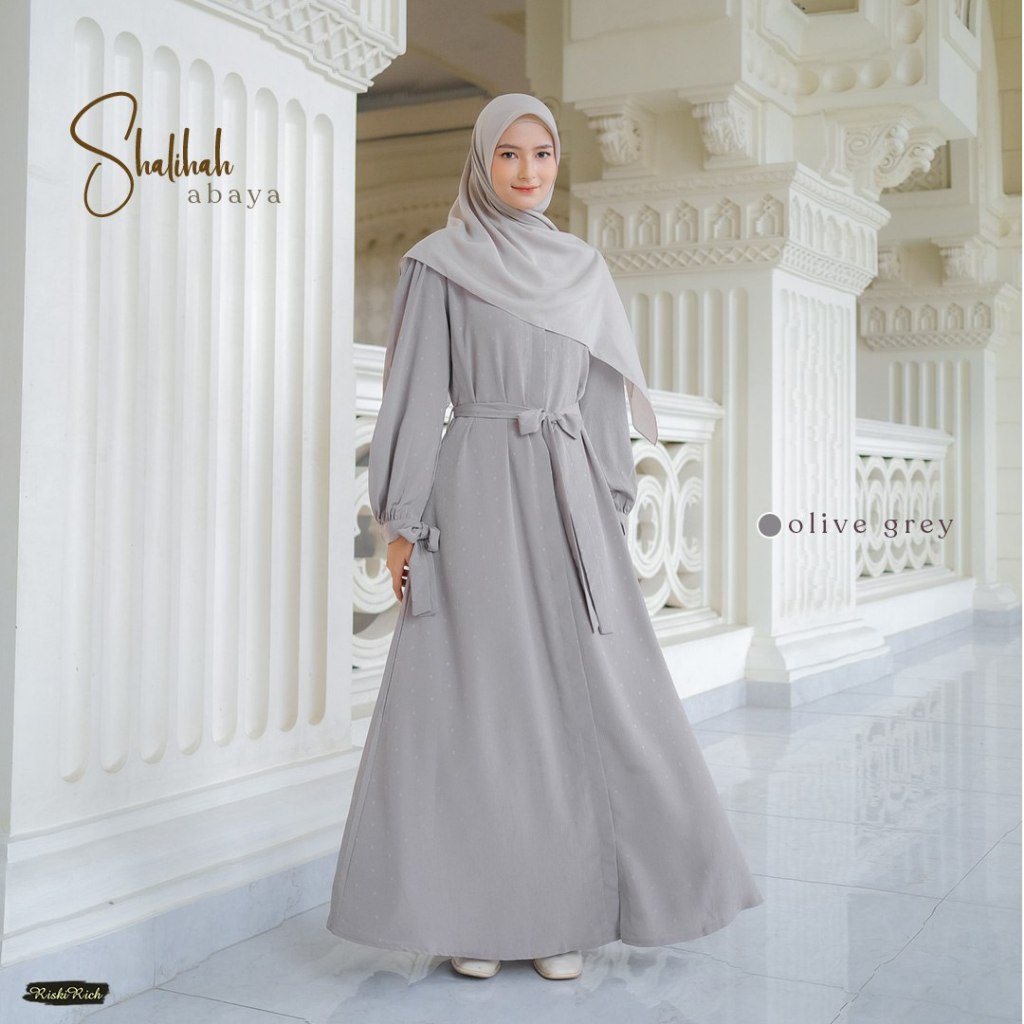 Jual Riskirich Shalihah Gamis Abaya 2in1 Remaja Muslimah Terbaru