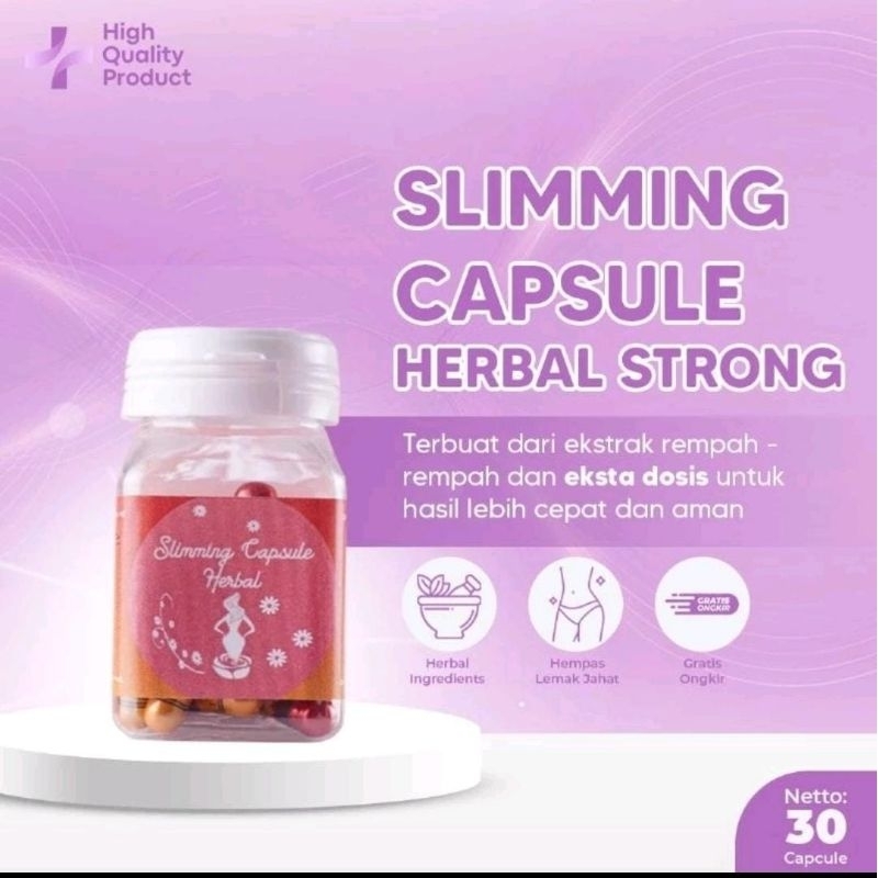 Jual STRONG Slimming Capsule Herbal Pelangsing Diet Shopee Indonesia