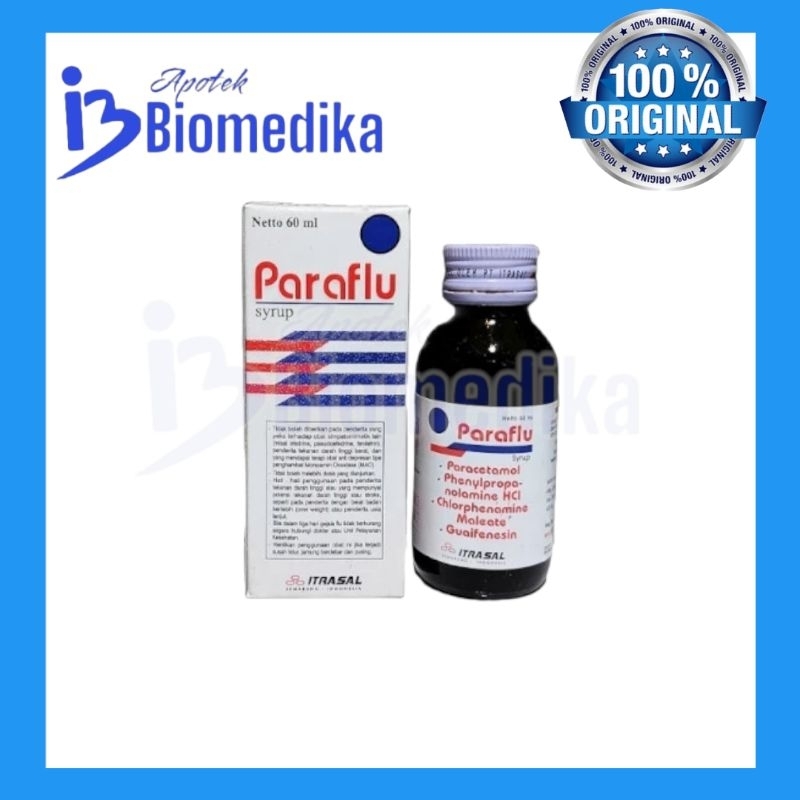 Jual PARAFLU SIRUP 60 ML obat batuk pilek | Shopee Indonesia