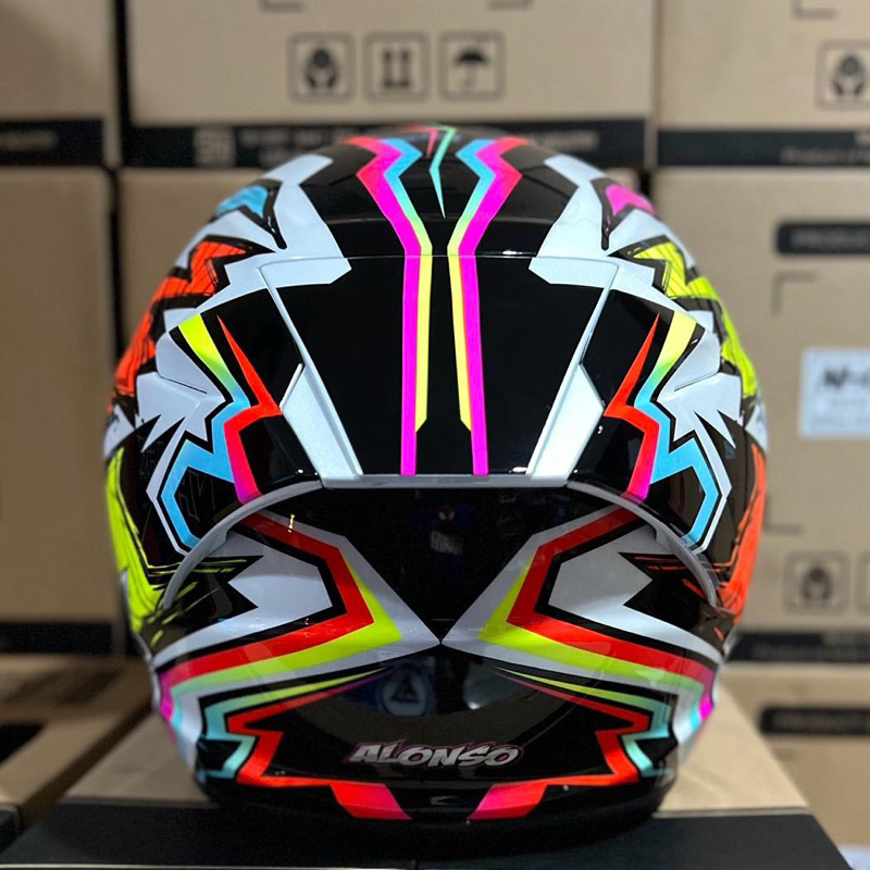 Jual HELM NHK R1 ELITE GP EDITION ALONZO 1 VISOR LIGHT SMOKE | Shopee ...