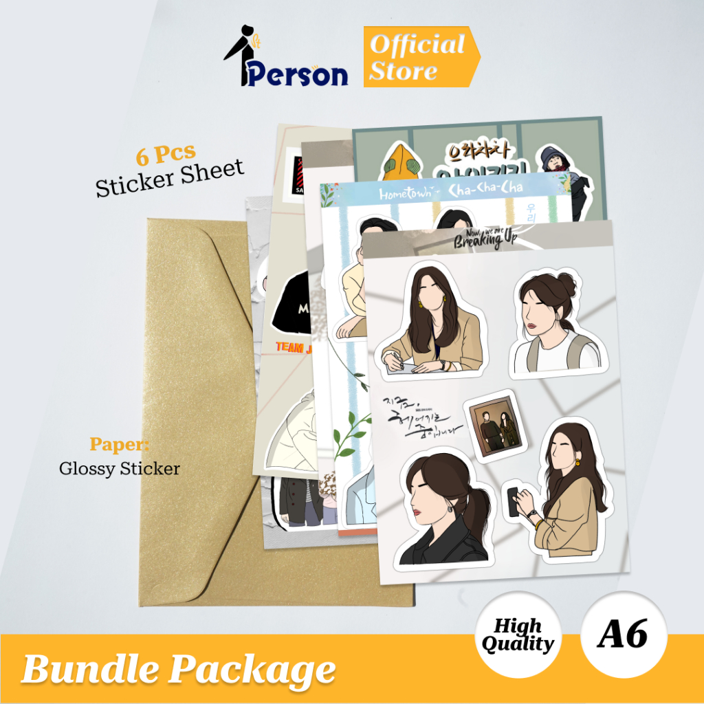 Jual Bundling Package (6 pcs) Sticker Set Drama Korea | Sticker Drama ...