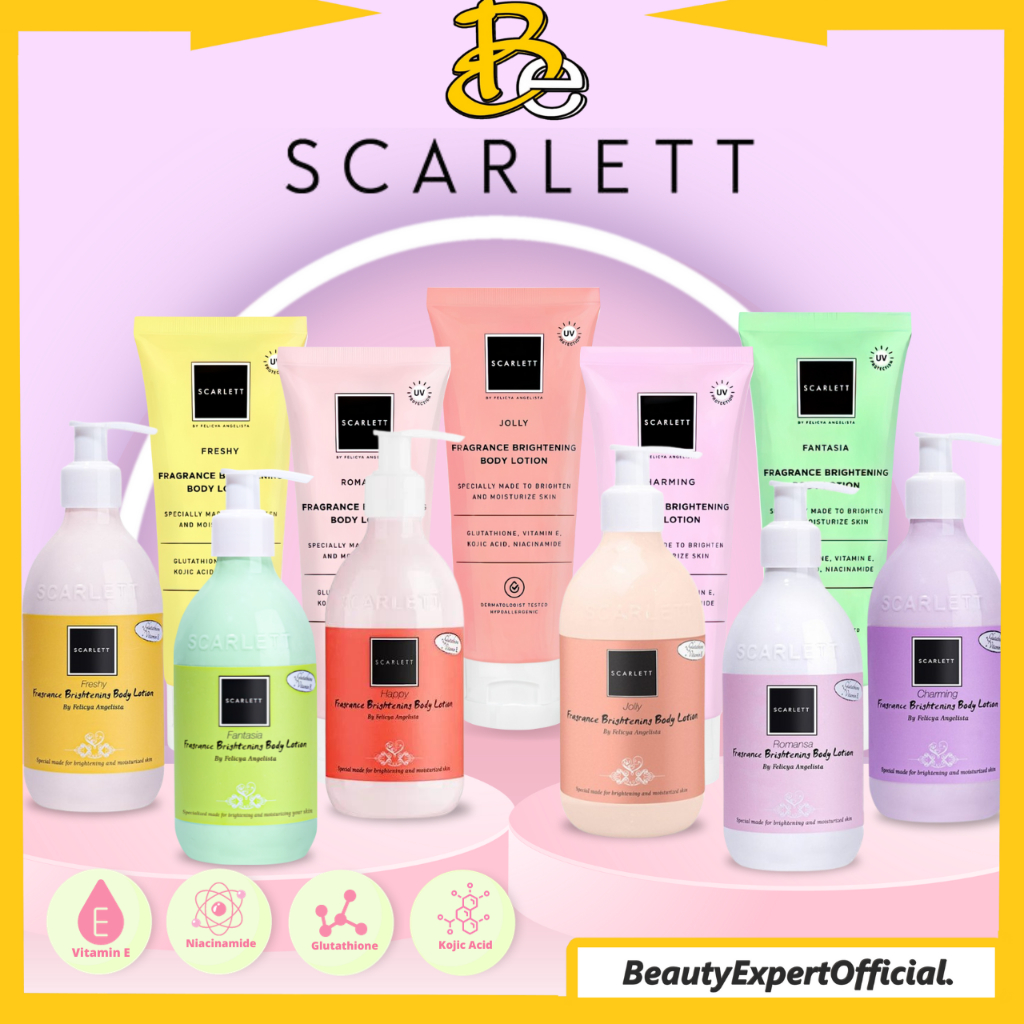 Jual ⭐️ Beauty Expert ⭐️ SCARLETT WHITENING Body Lotion Series & Scarlett Lotion Scarlett Tube