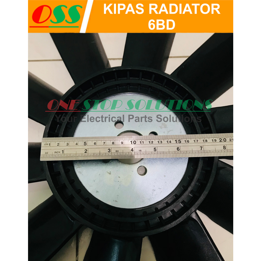 Jual KIPAS RADIATOR ISUZU MITSUBISHI 6BD-ZL 6D14 6D15 GENSET | Shopee ...