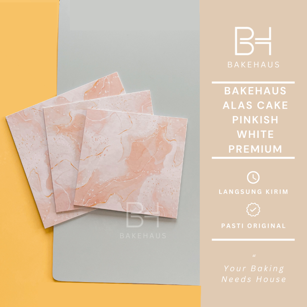 Jual ALAS CAKE KUE HARDBOARD TATAKAN MOTIF PINKISH WHITE PREMIUM SERIES ...