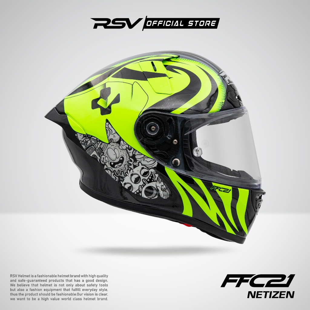 Jual HELM RSV FFC21 FIBER COMPOSITE NETIZEN | Shopee Indonesia