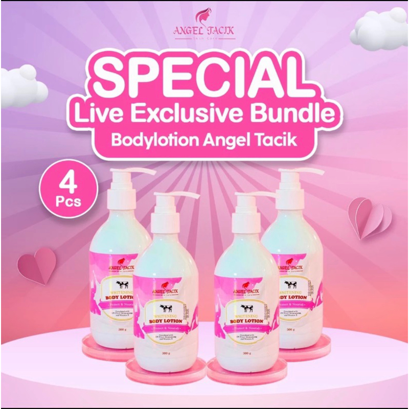 Jual EXCLUSIVE (4 PCS) HANDBODY LOTION ANGEL TACIK 300mL BPOM ORIGINAL