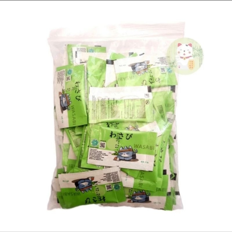 Jual Wasabi Sachet 100pcs Wasabi Paste Neri Wasabi Mini Wasabi 2,5g ...