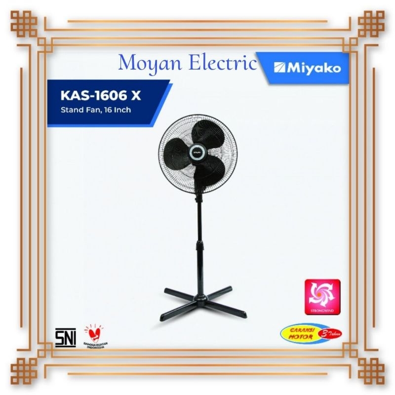 Jual Kipas angin berdiri Miyako KAS 1606 / KAS 1606X / 1606XPL Stand