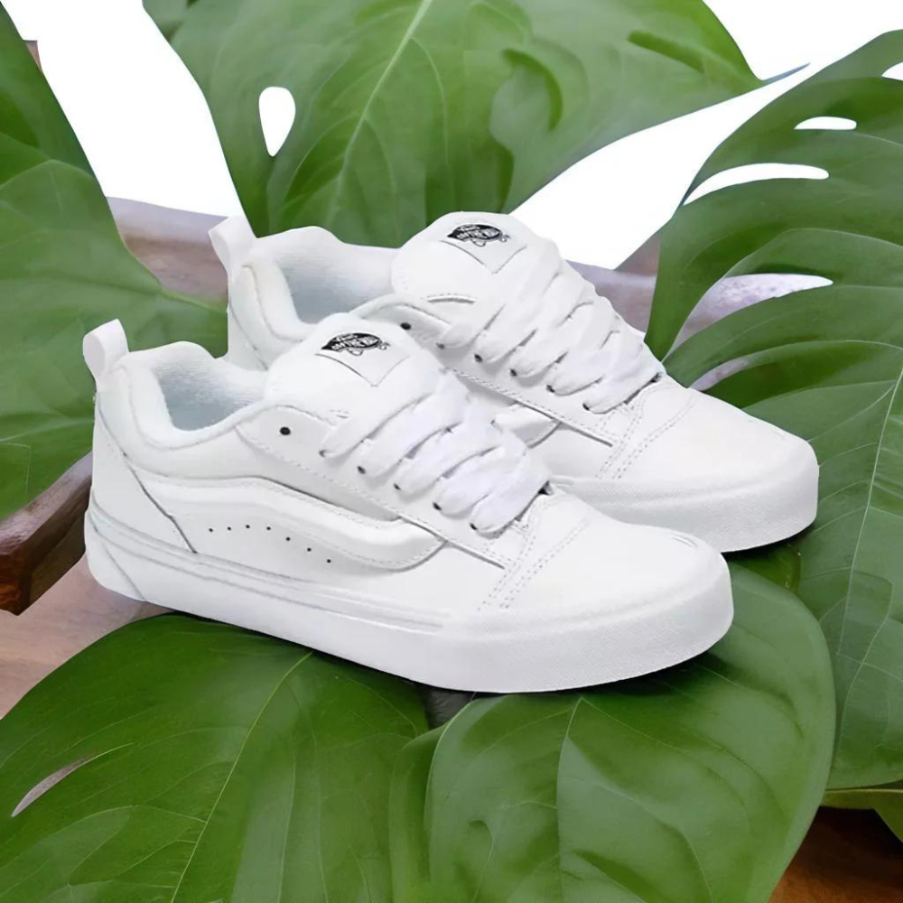 Sepatu Vans Knu Skool White Sneakers for Women Original 100 Knu Skool Off White Original Vans Ori Old School Putih polos
