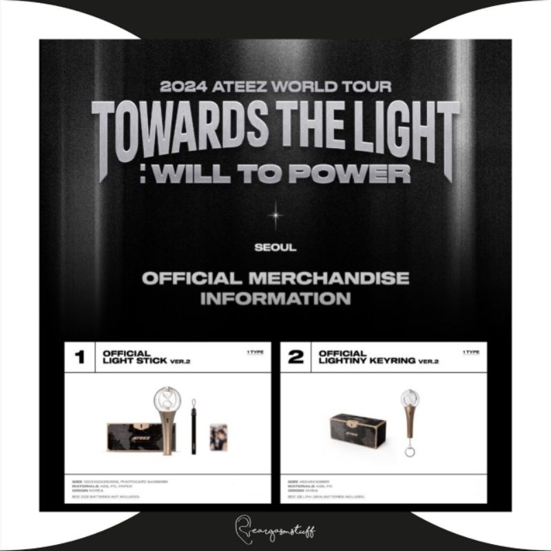 Jual ATEEZ 2024 WORLD TOUR TOWARDS THE LIGHT WILL TO POWER IN SEOUL