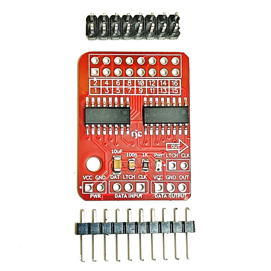 Jual Module Shift Register 16 Ch Output Multiplexer 74HC595 GPIO ...