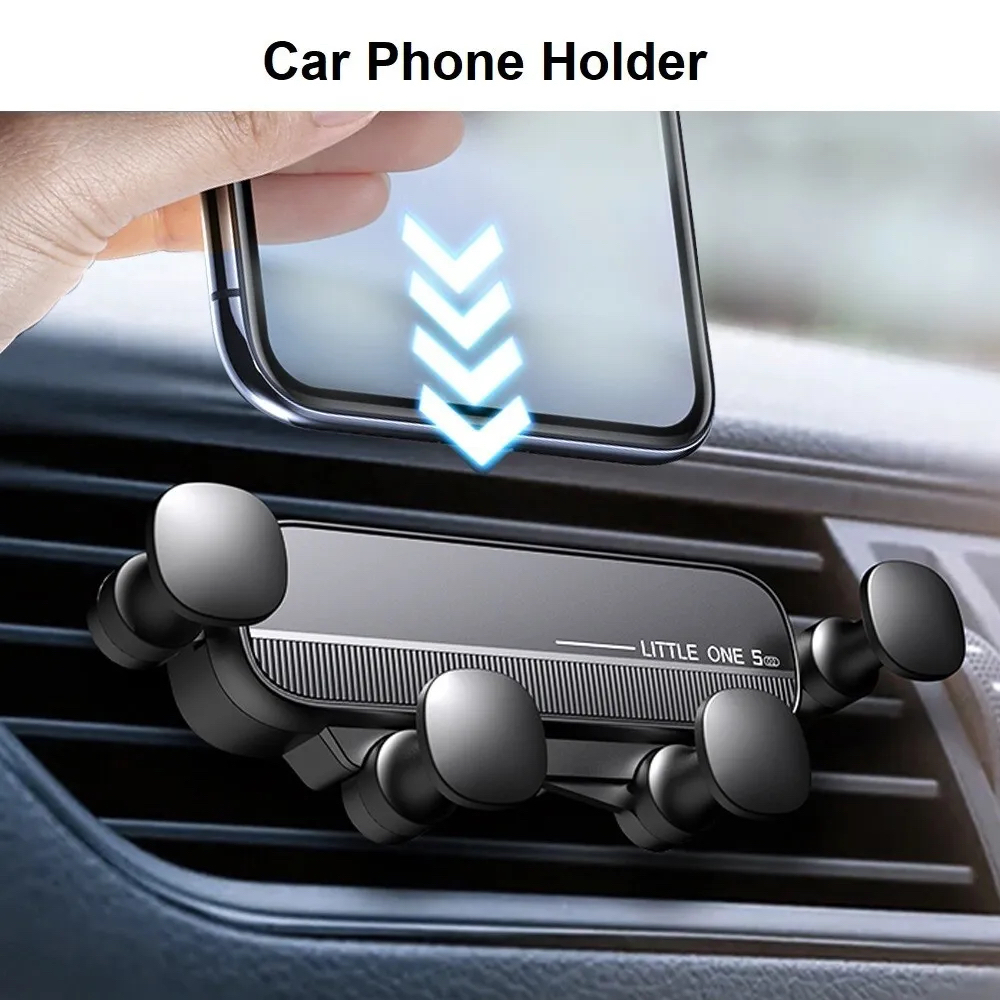 Little One Gravity Car Phone Holder Mobil Air Vent Mount Design Unique HP  Jepit Ventilasi AC