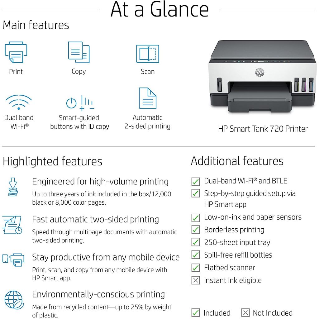 Jual Printer Smartank 720 (Print scan copy wifi) | Shopee Indonesia