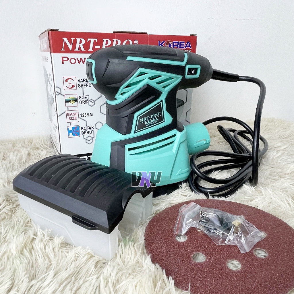 Jual Mesin Amplas Kayu Bulat Nrt Pro Hd Orbital Sander Shopee