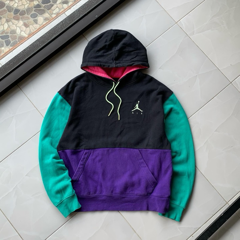 Air jordan color block hoodie sale