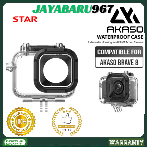 AKASO Brave 8 Waterproof Case for AKASO Brave 8 Action Camera Underwater  Protective Housing Case Action Camera Accessary
