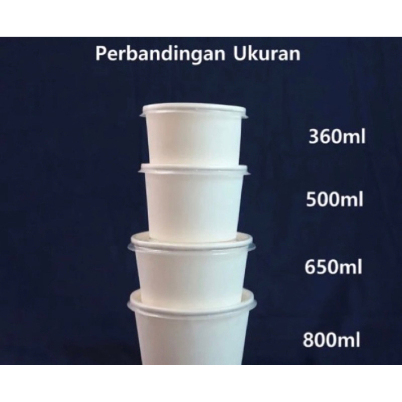 Jual Paper cup 12 Oz Paper soup 12 Oz Paper soup 17 Oz Paper bowl 28 Oz ...